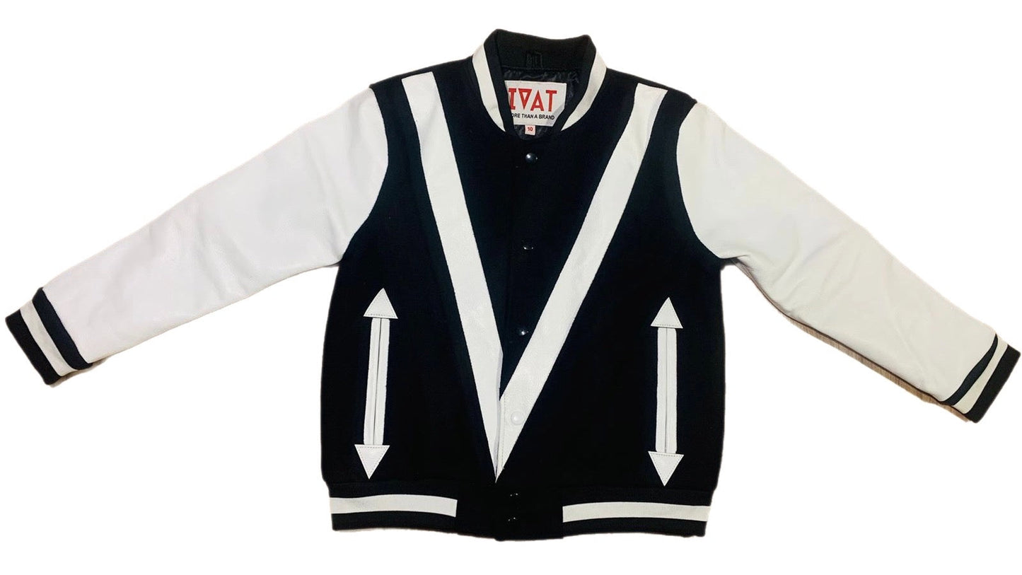 Toddler D1 Varsity Bomber Black