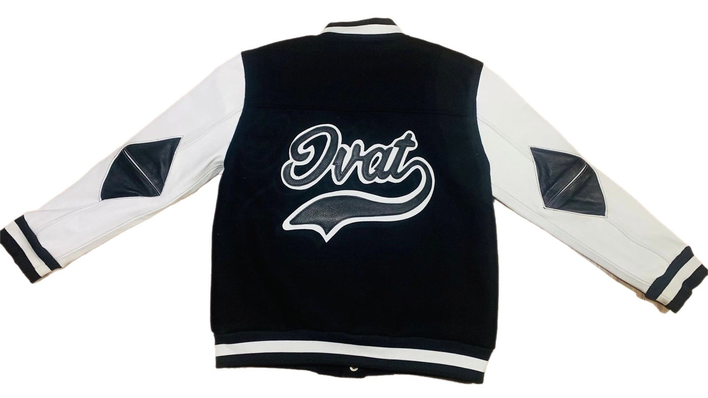 D1 Varsity Bomber Black