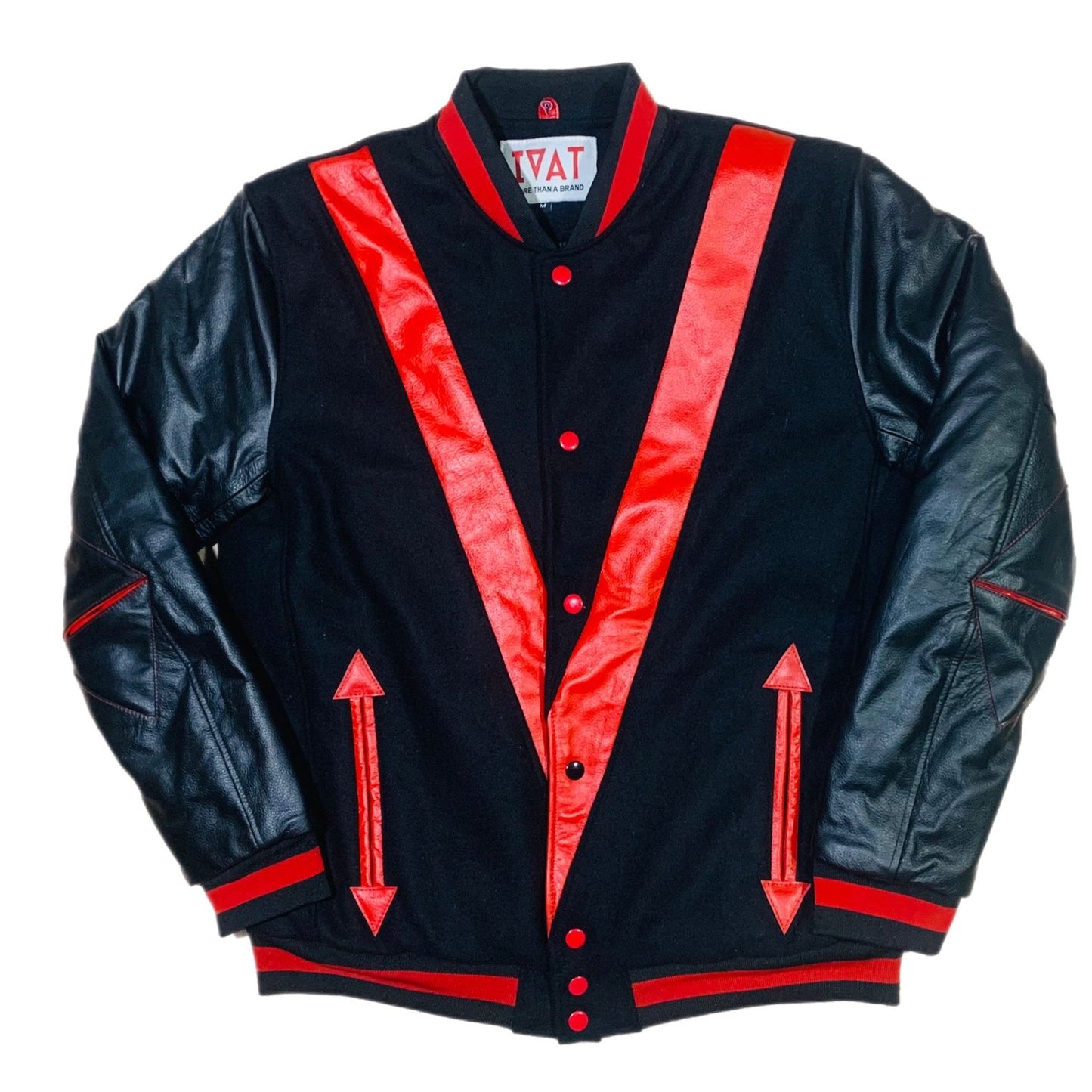 D1 Varsity Bomber Black/Red